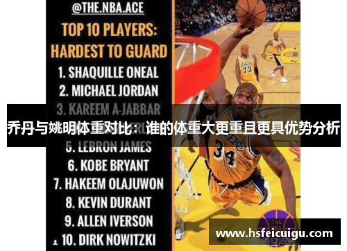 乔丹与姚明体重对比：谁的体重大更重且更具优势分析